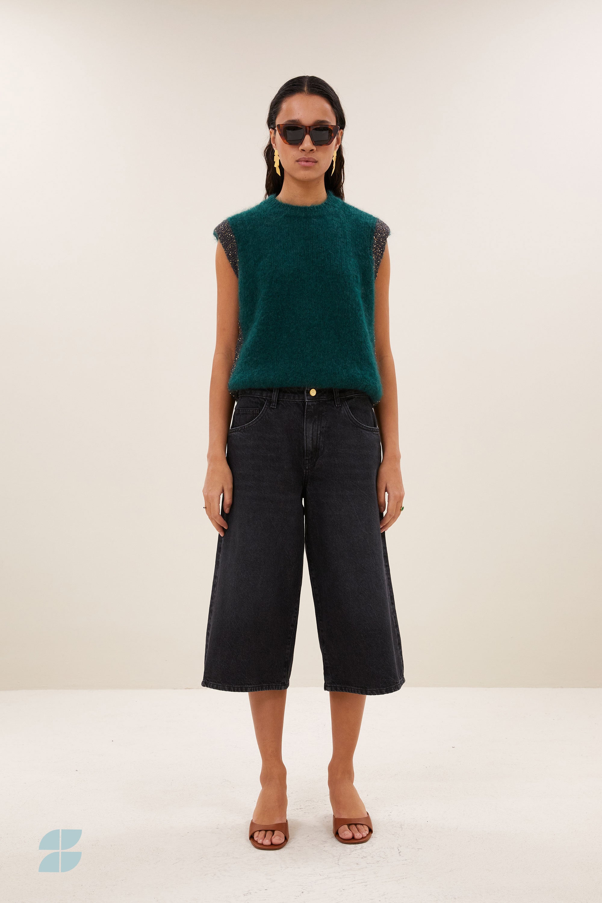 noho long denim shorts | jet black