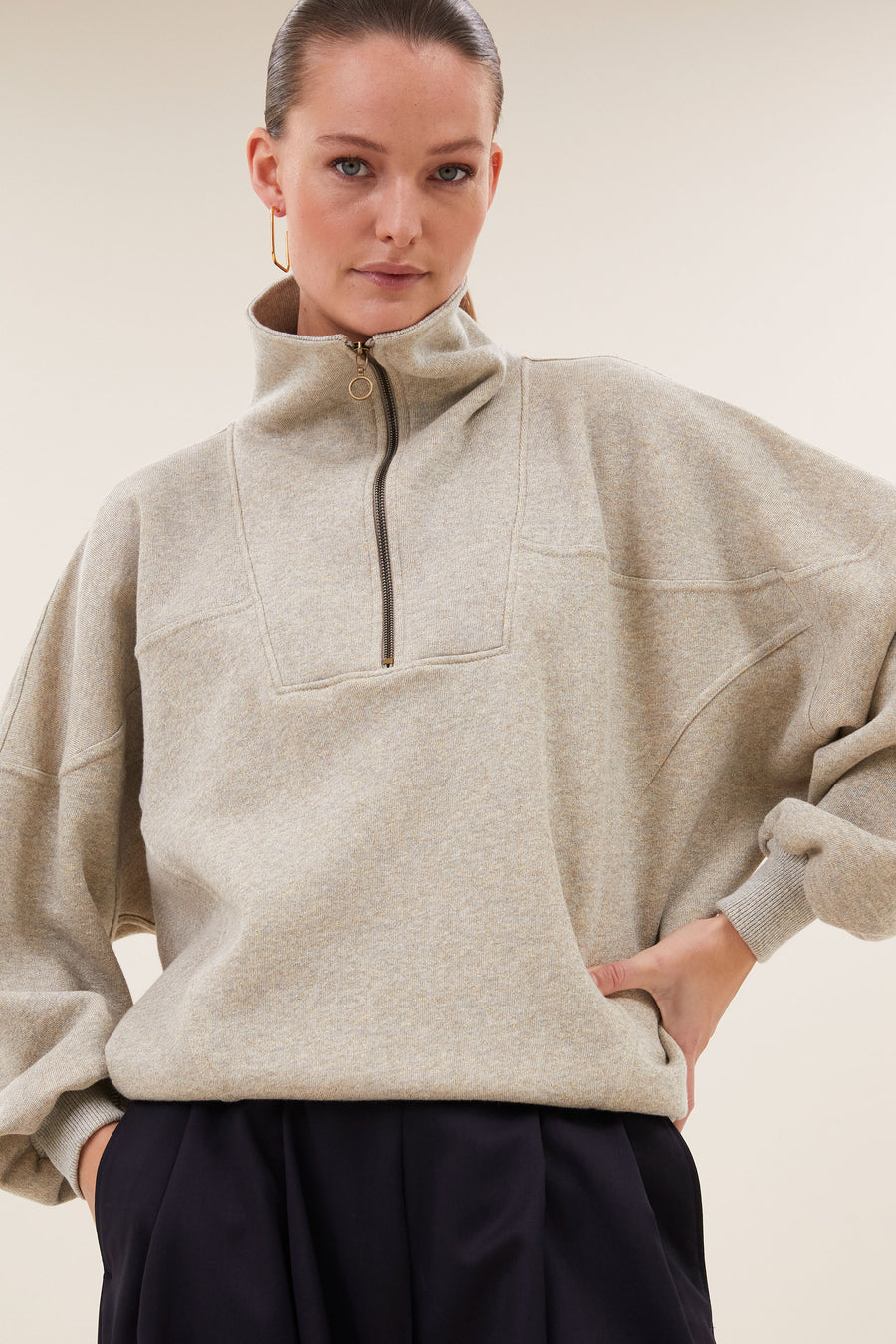 roos sparkle sweater | gold