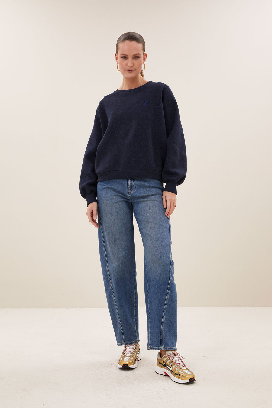 lili sparkle sweater | midnight