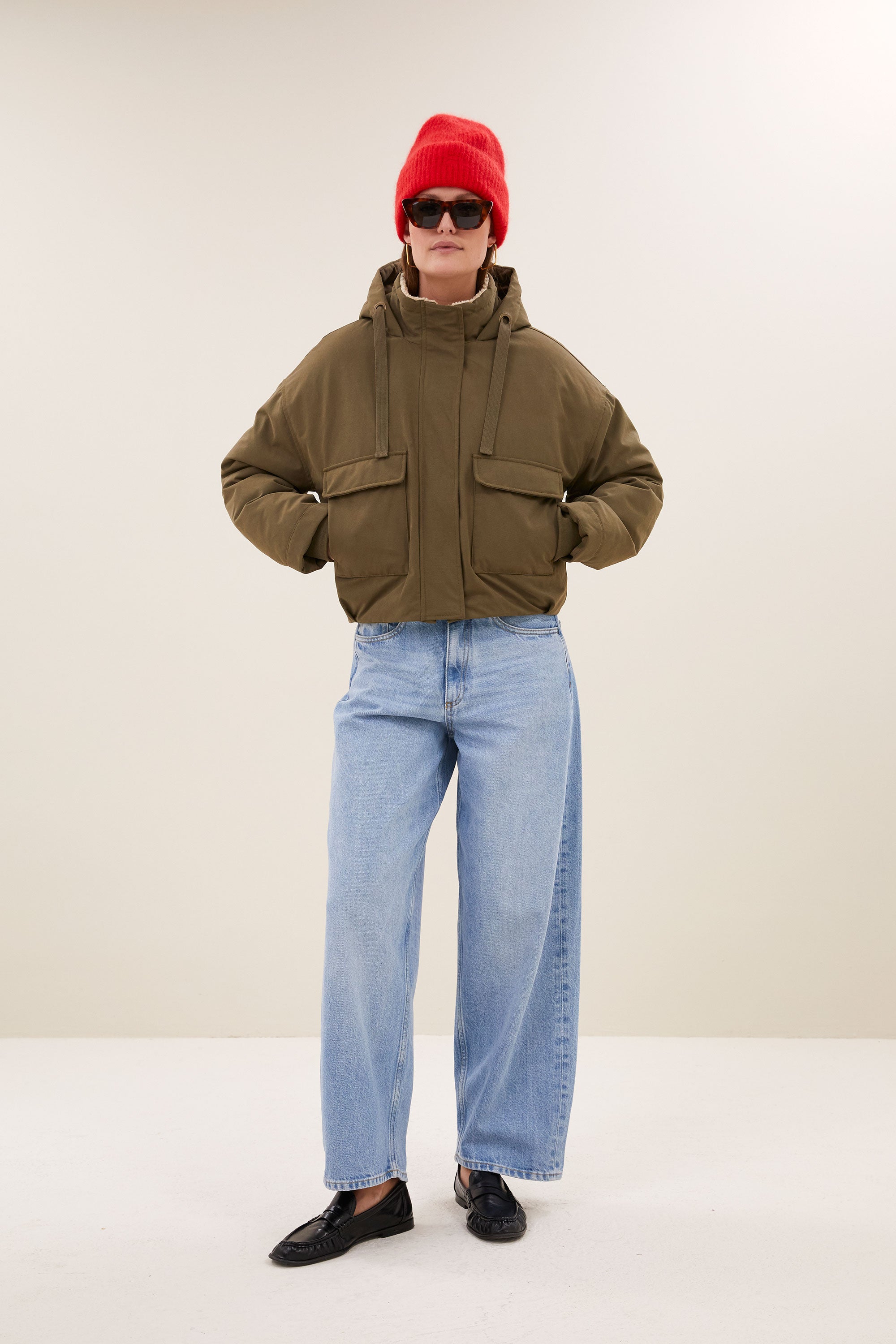 dean-jacket-forest-green-all-time classic-casual fit-rits- en knoopsluiting-by-bar-vooraanzicht