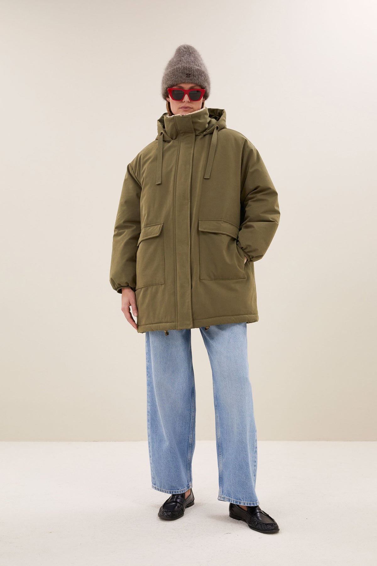 dean long parka | forest green