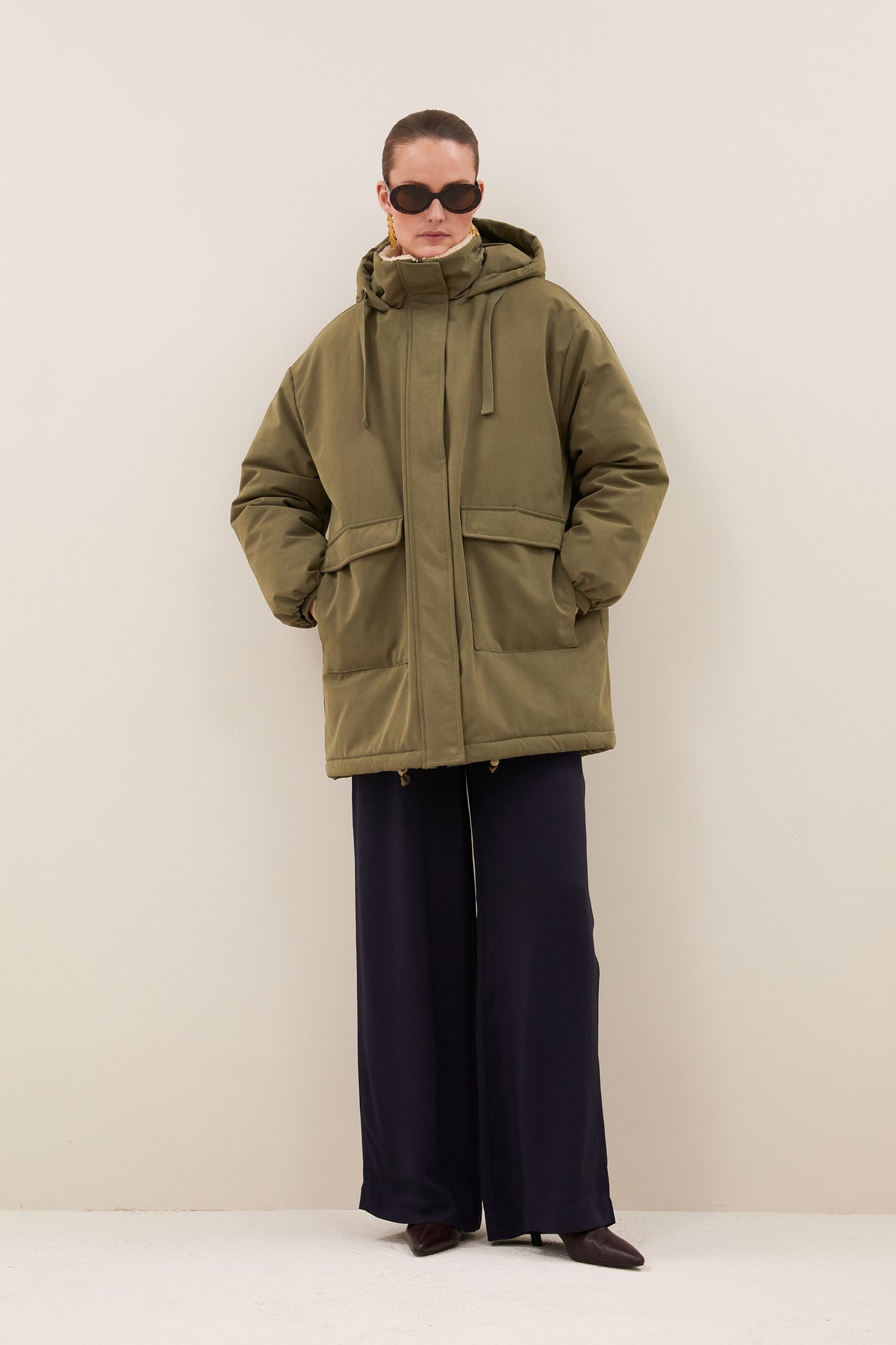 dean long parka | forest green