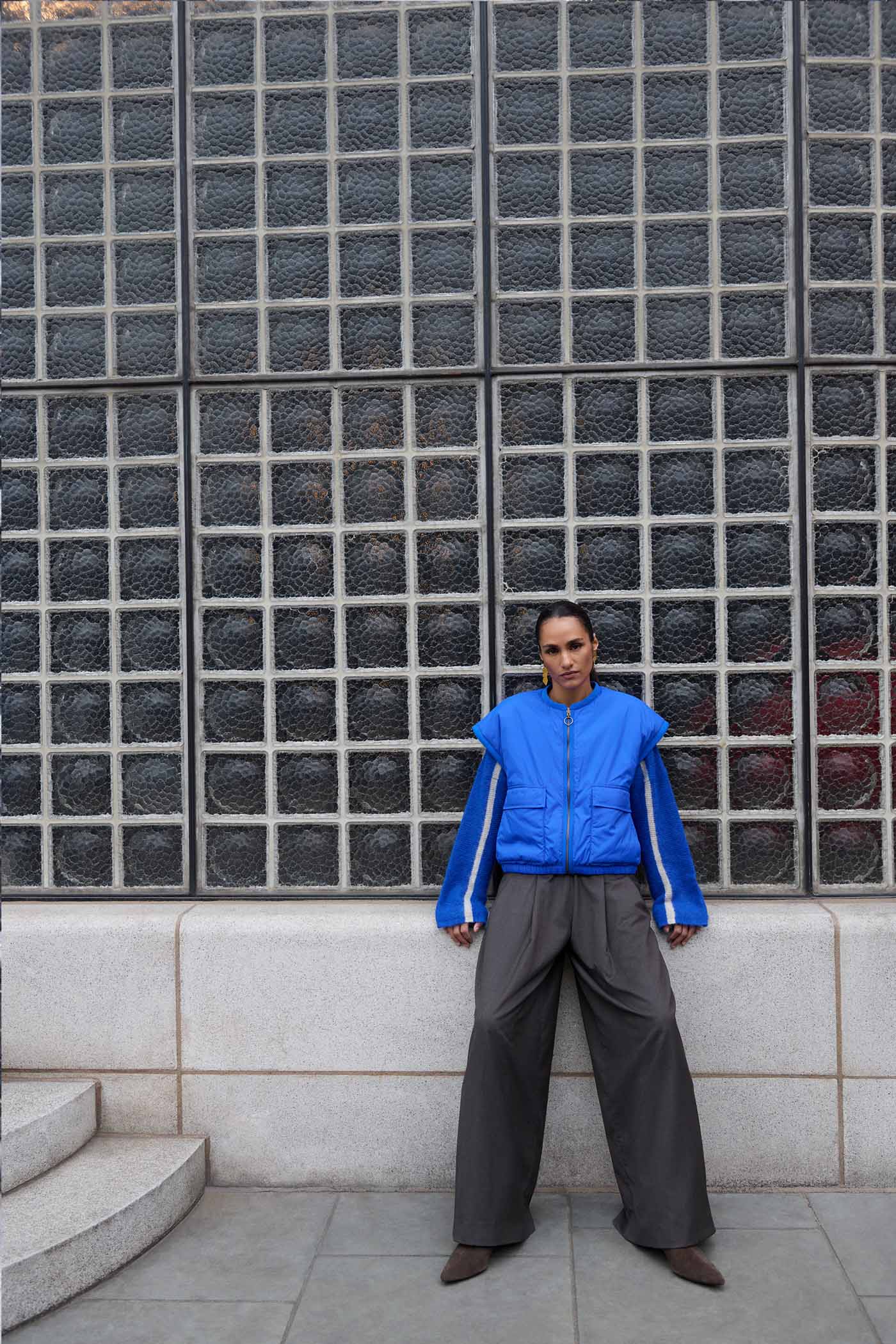 gio sleeveless jacket | kingsblue