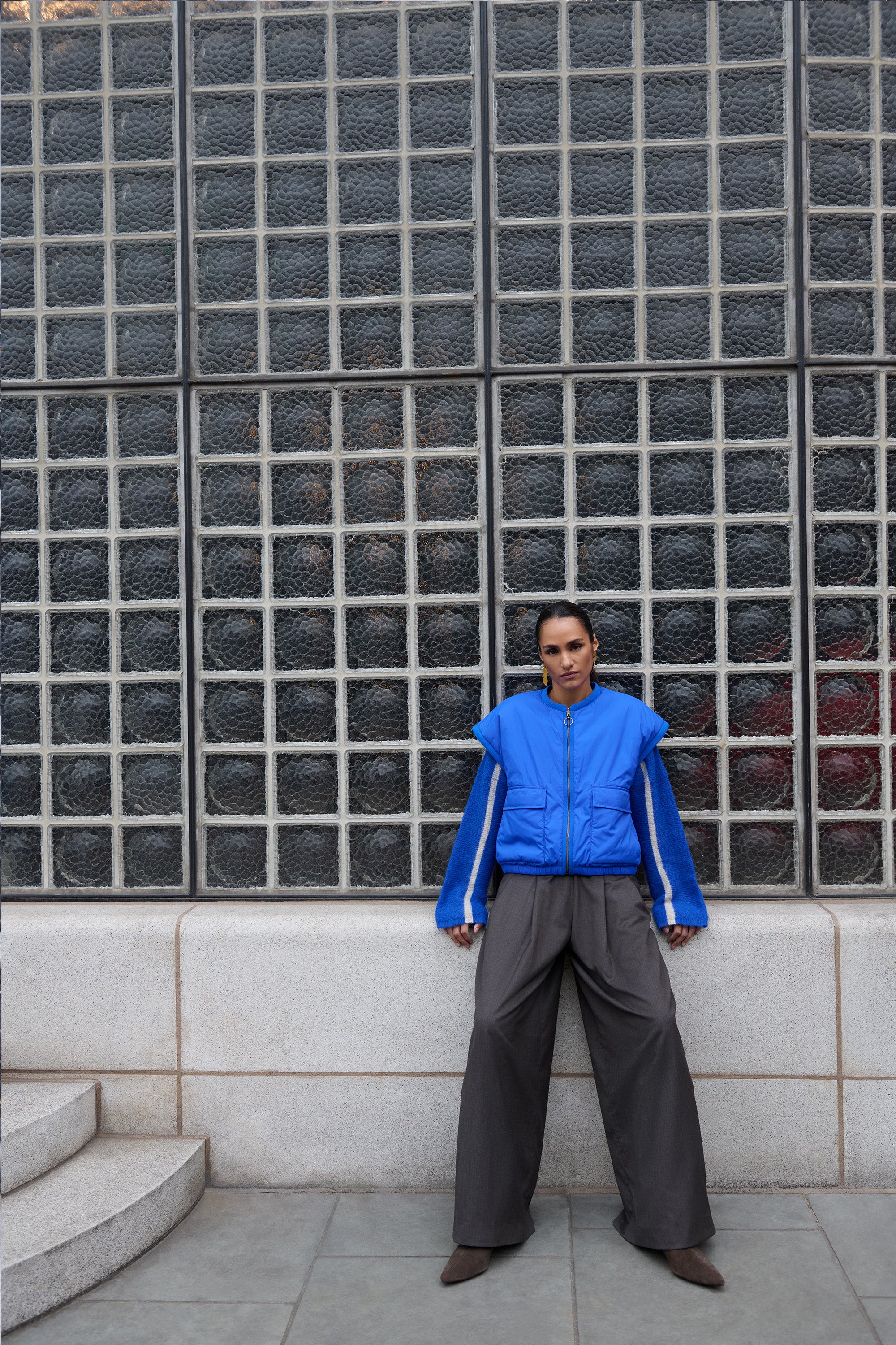 gio sleeveless jacket | kingsblue