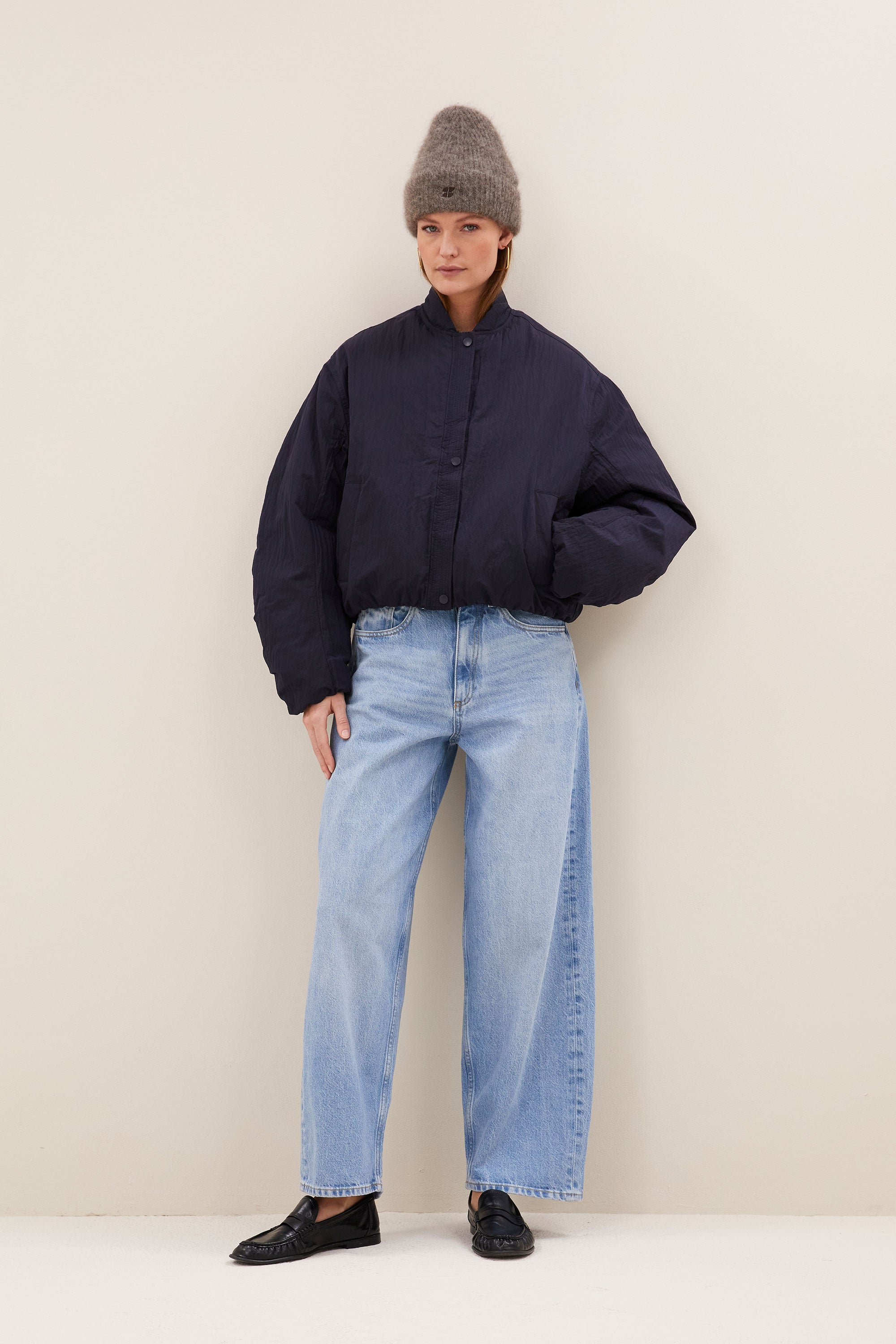 bodie bomber jacket | dark navy