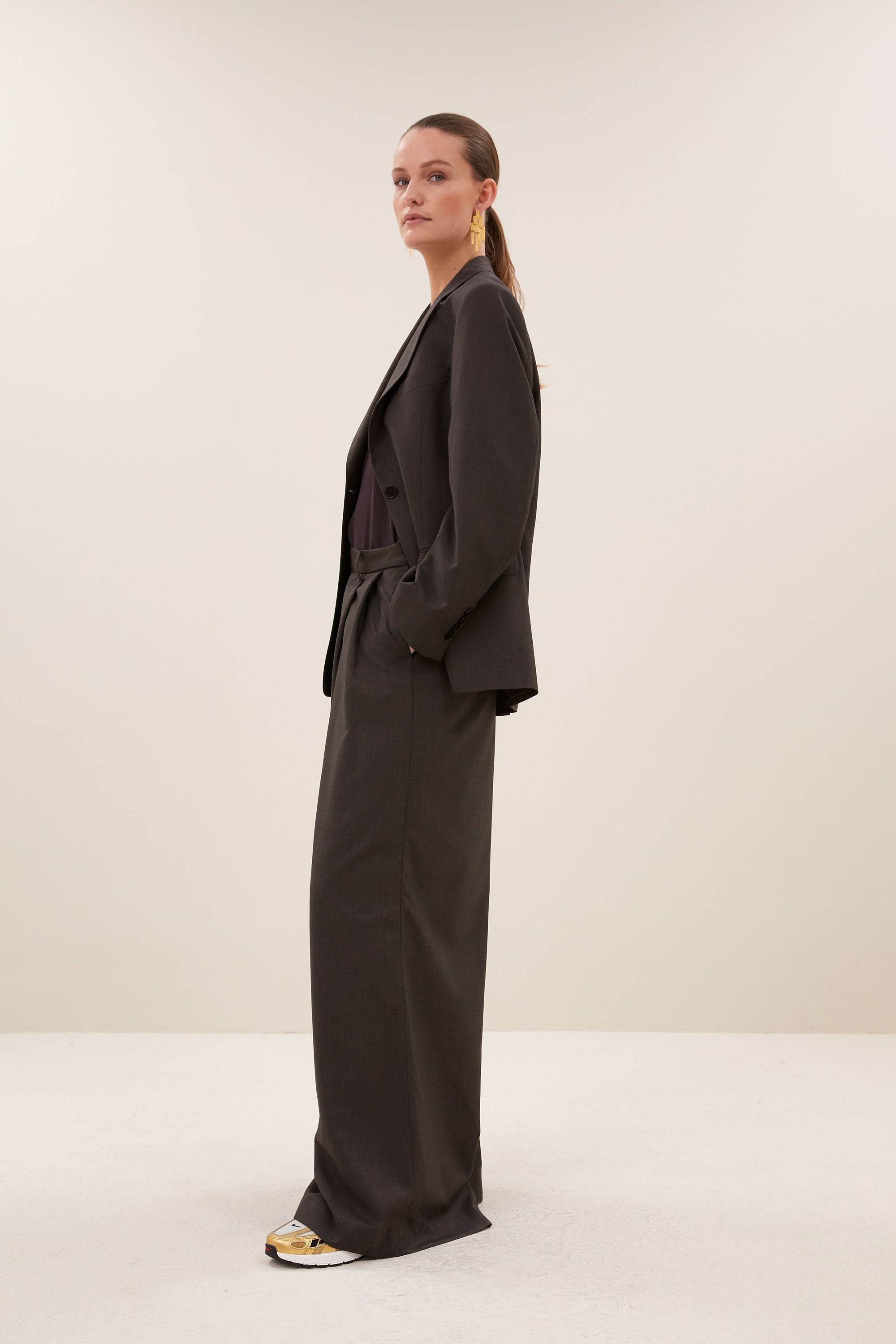 mikkel blazer | dark brown