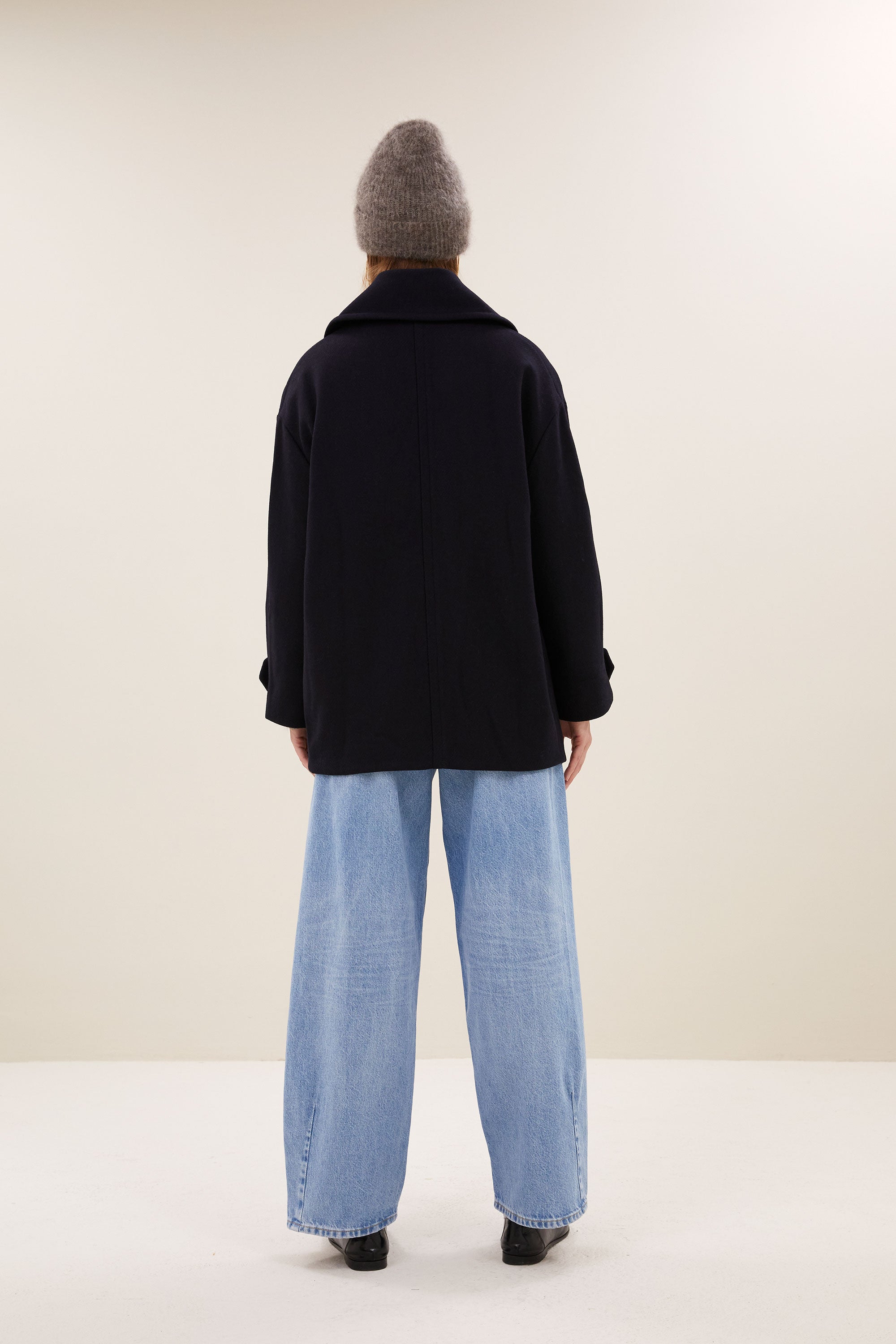 scott wool coat | midnight