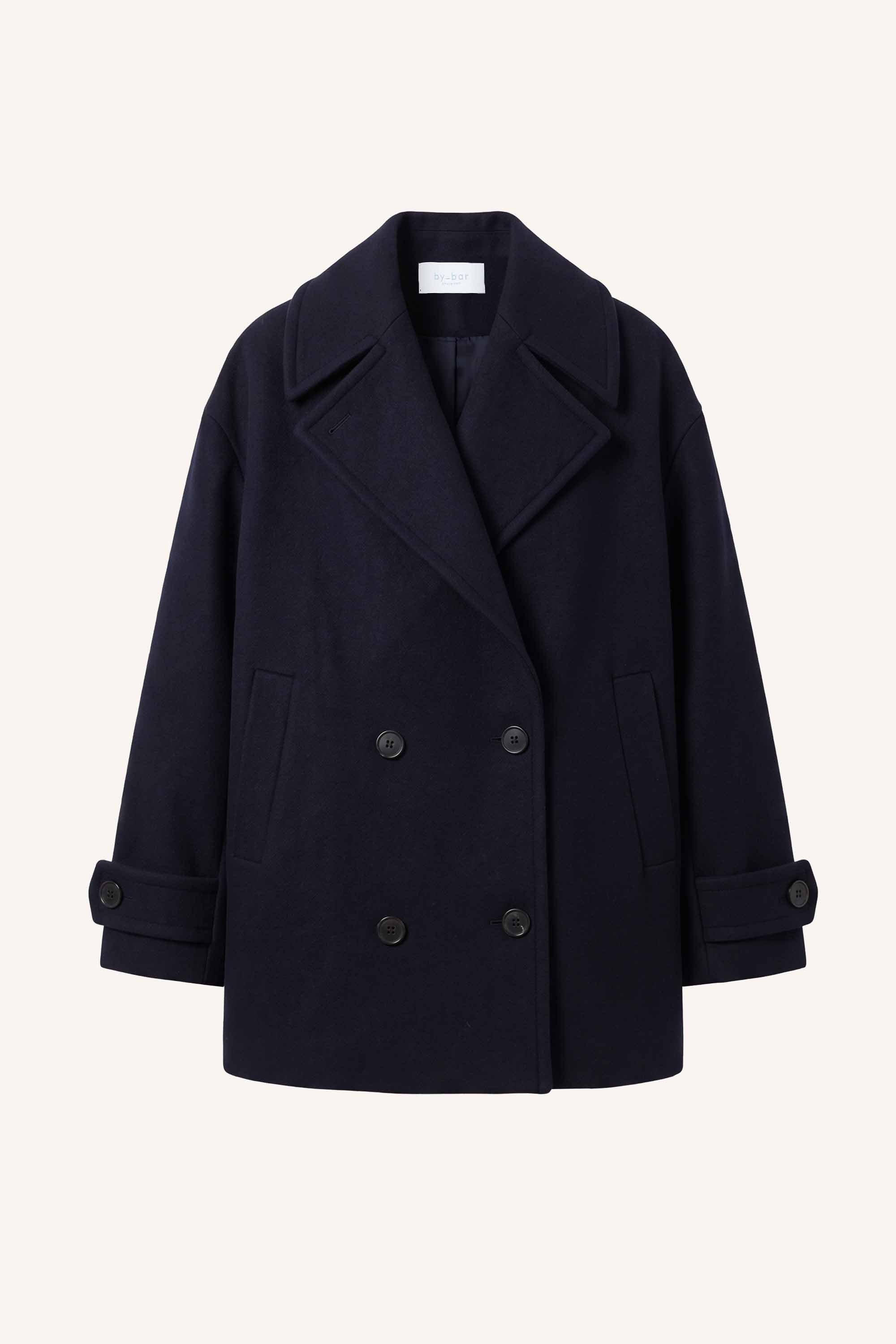 scott wool coat | midnight