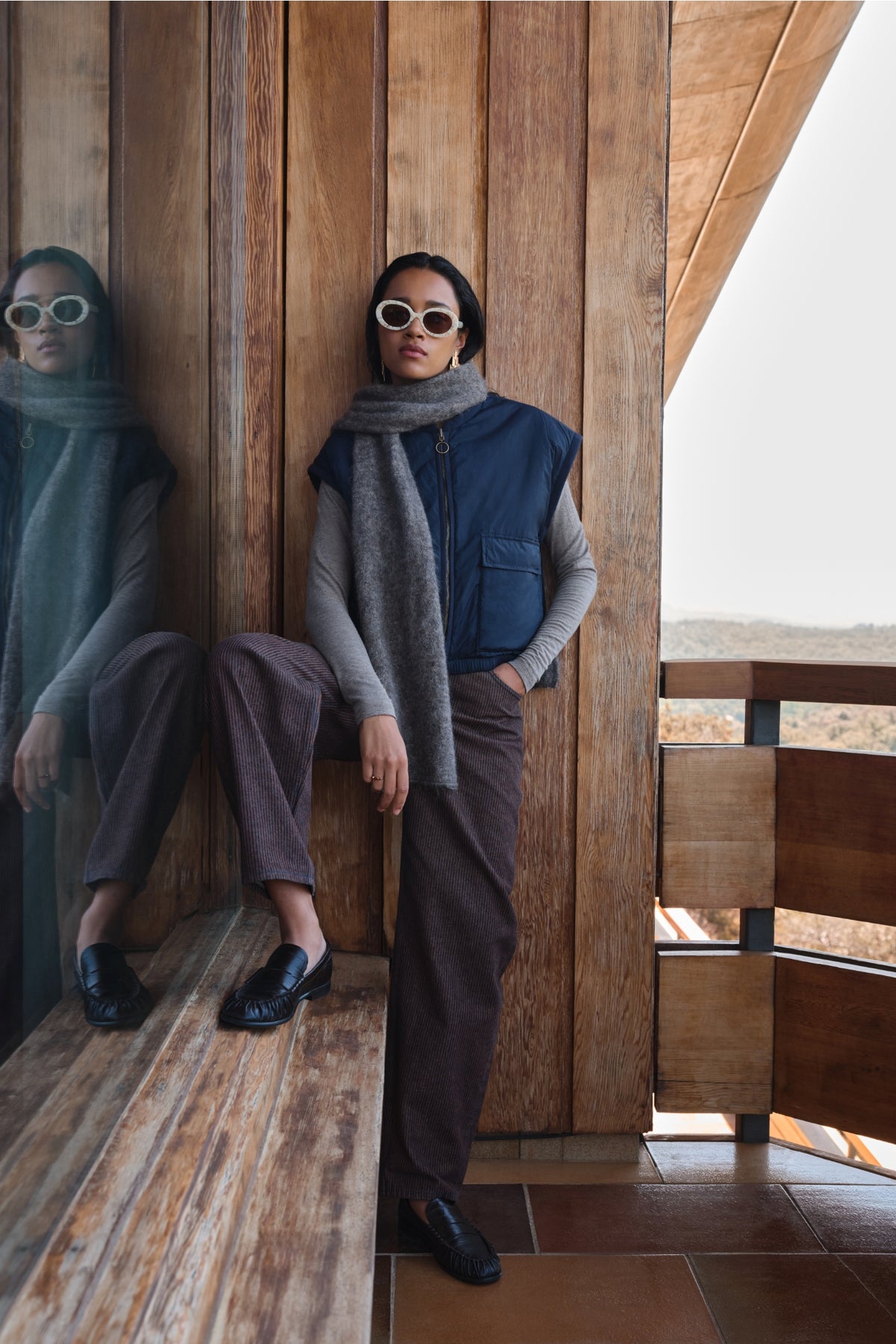 lew stripe jeans | copper stripe