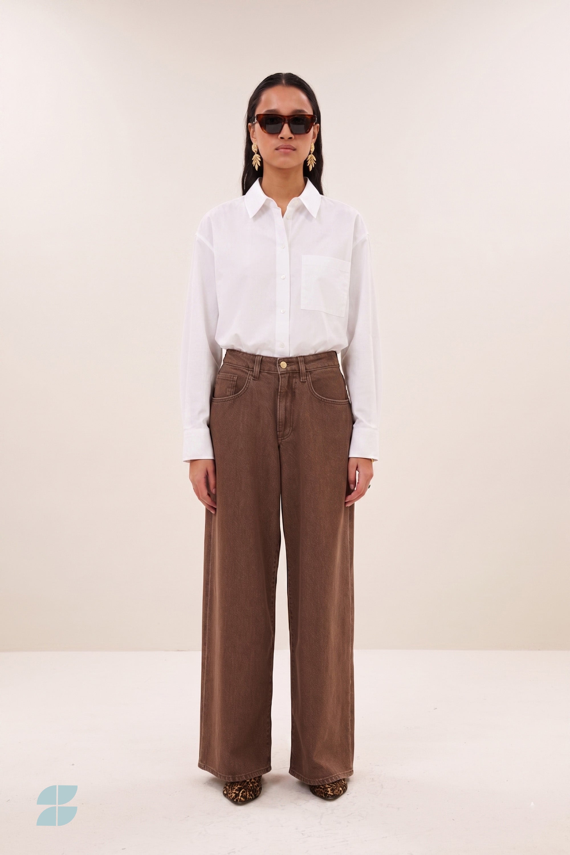 lise poplin blouse | white