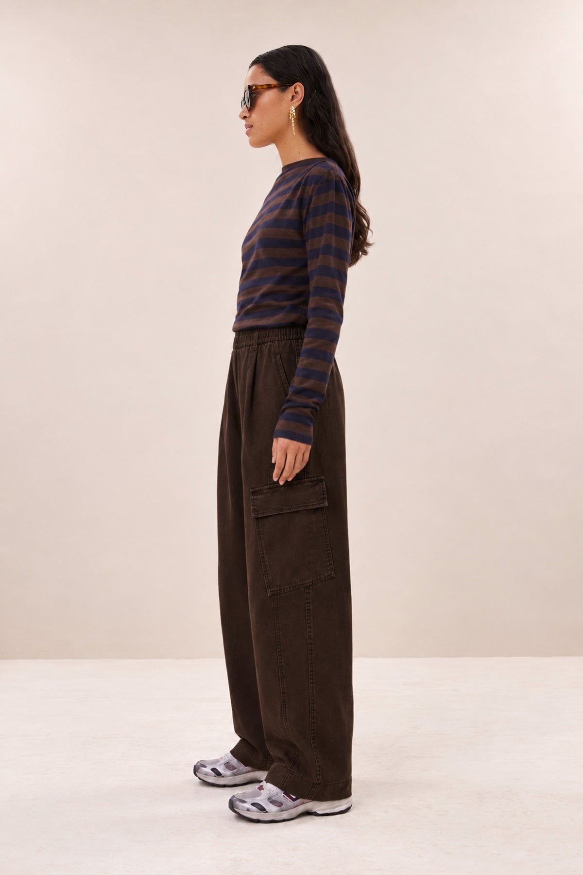 matcha heavy twill pants | espresso