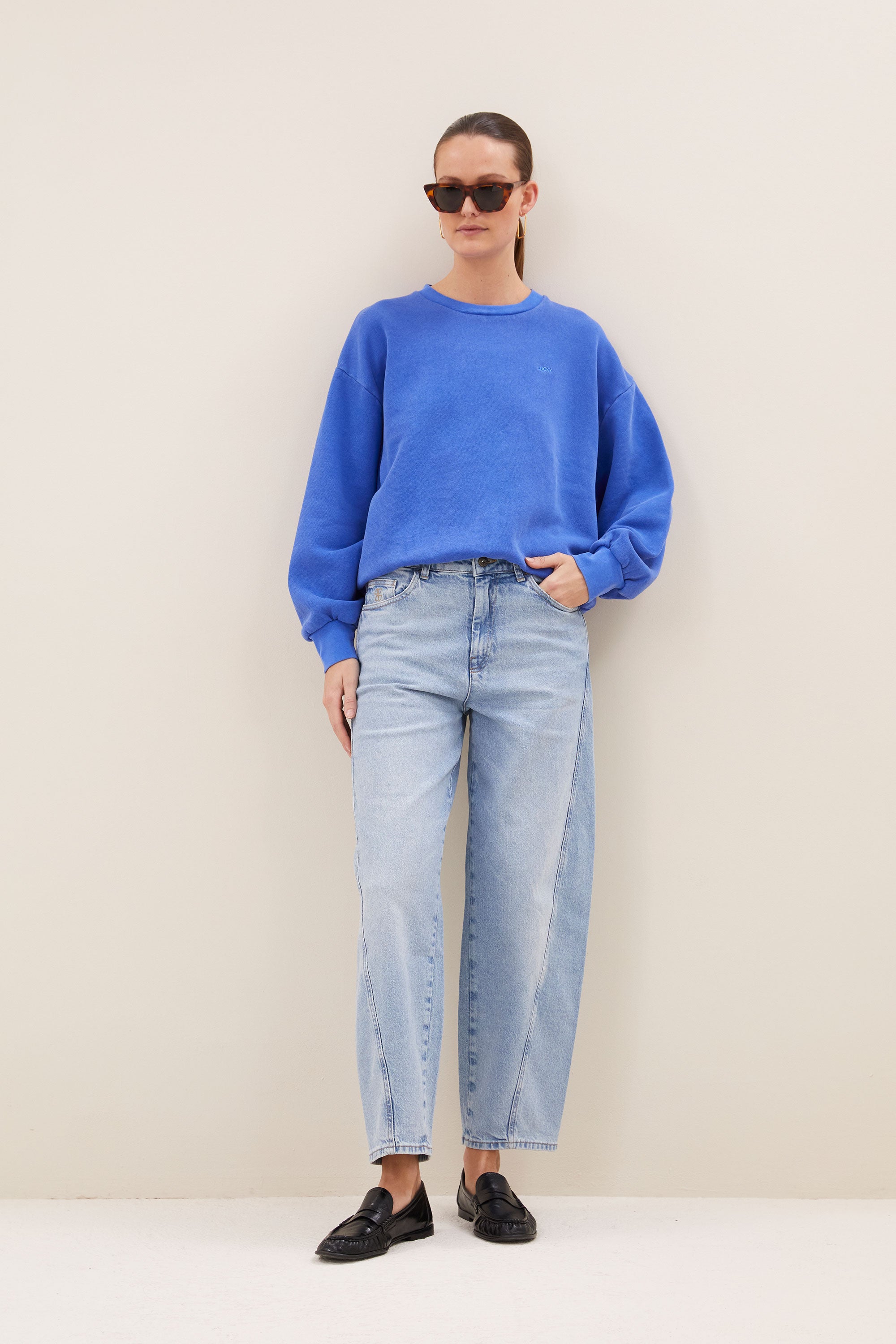 lili lucky sweater | azul blue
