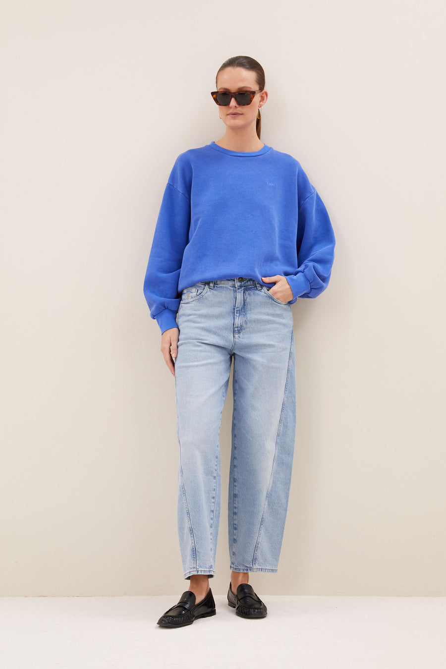 lili lucky sweater | azul blue