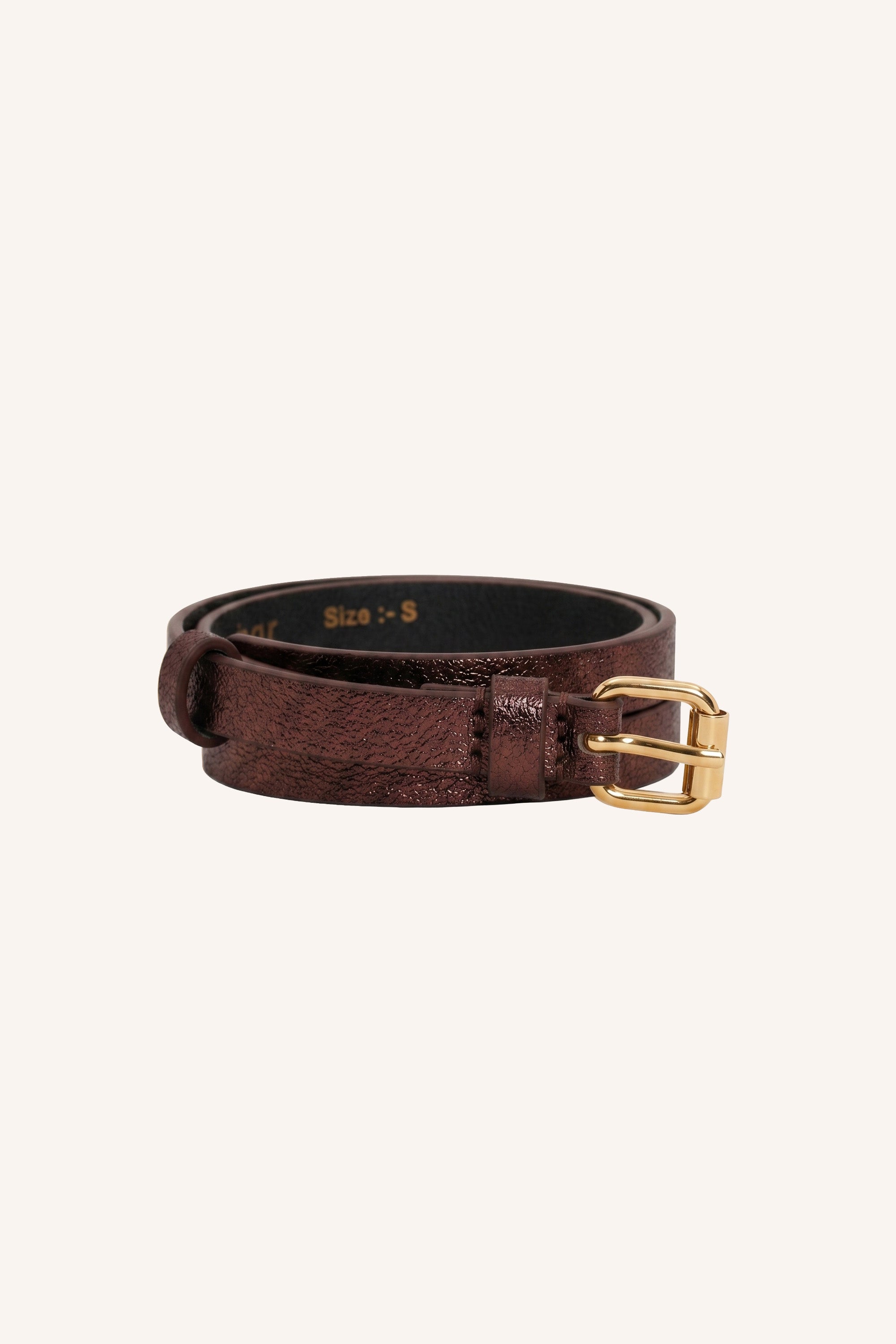 lovi metallic belt | copper
