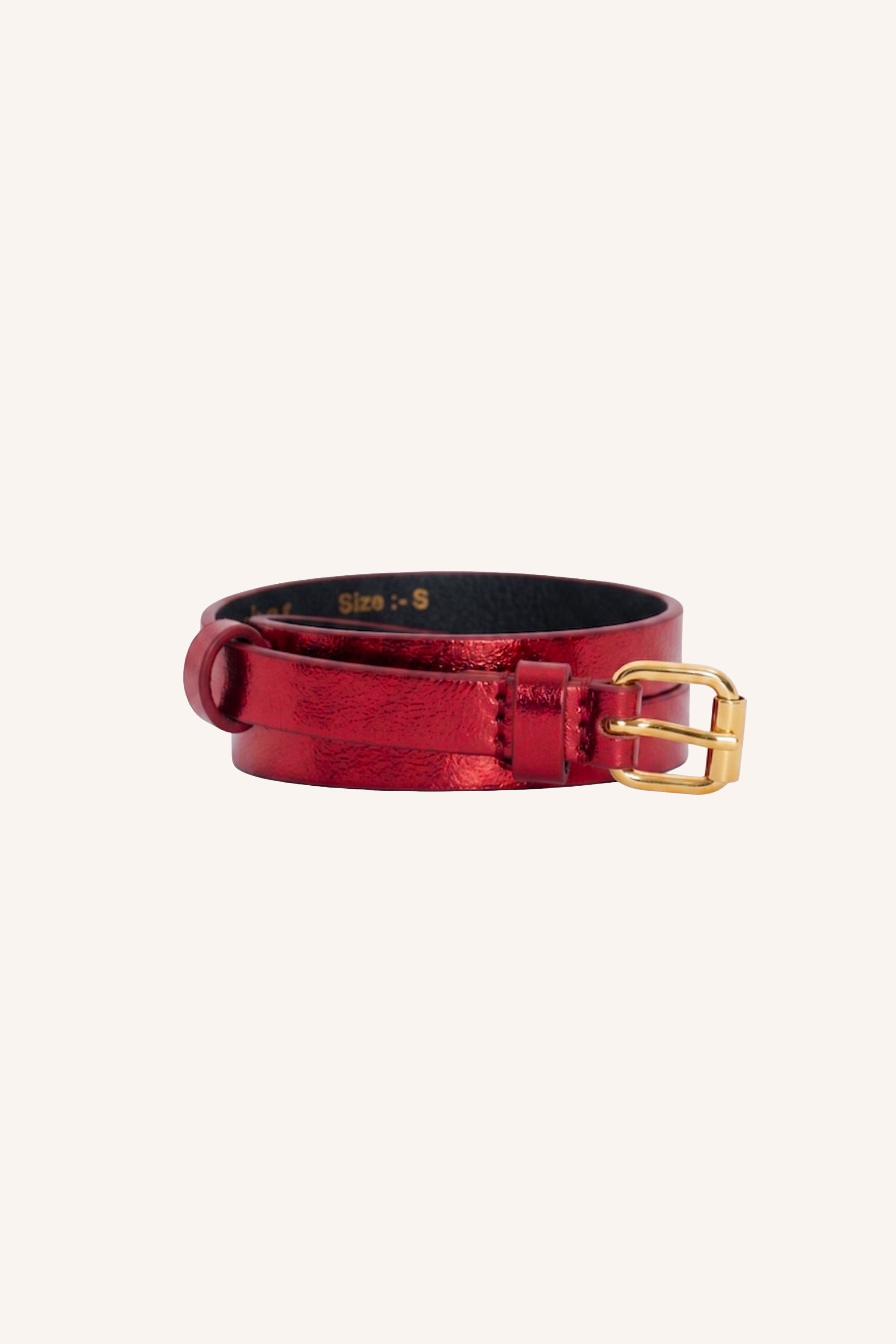 lovi gloss belt | scarlet red