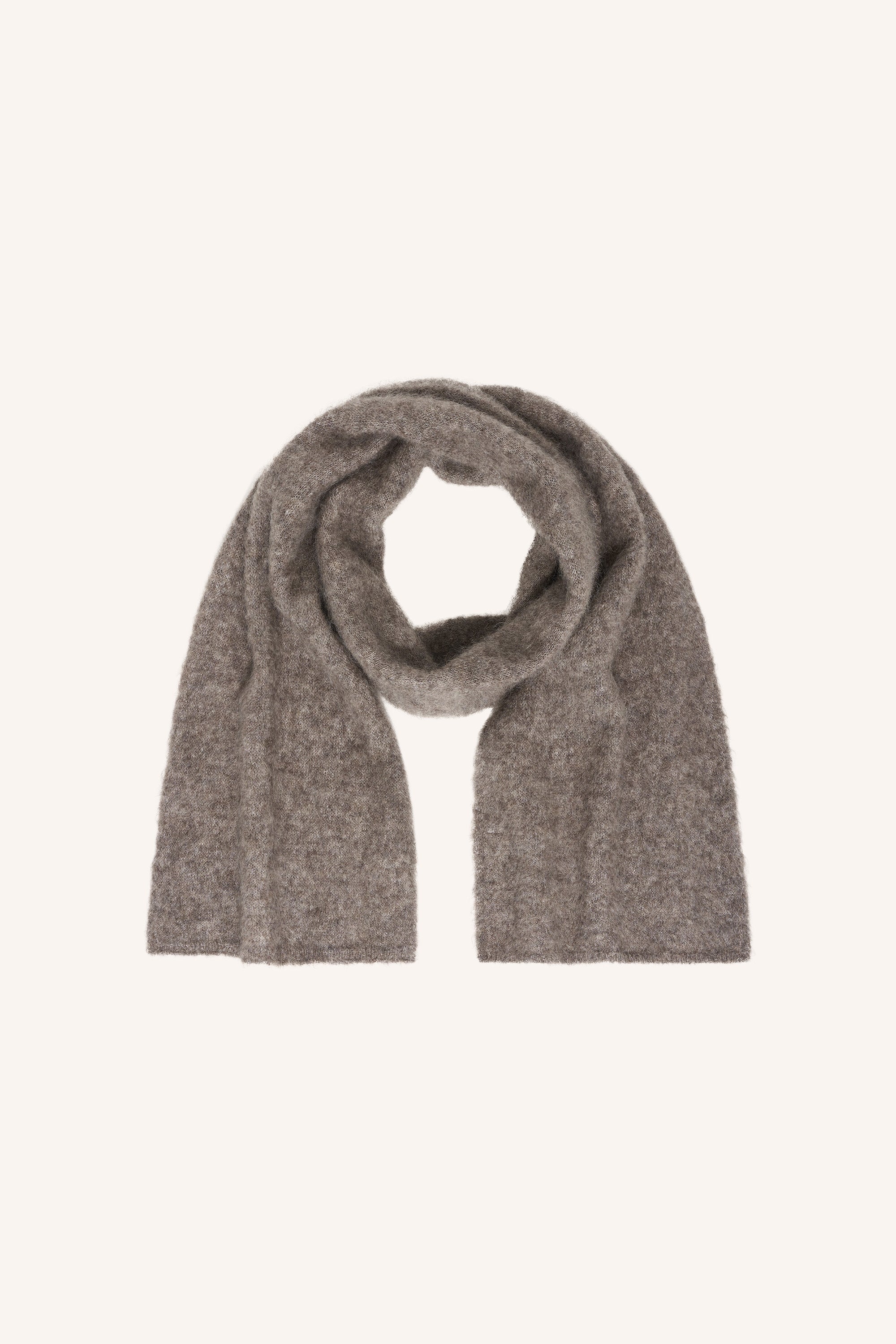 leah norton scarf | dark biscuit