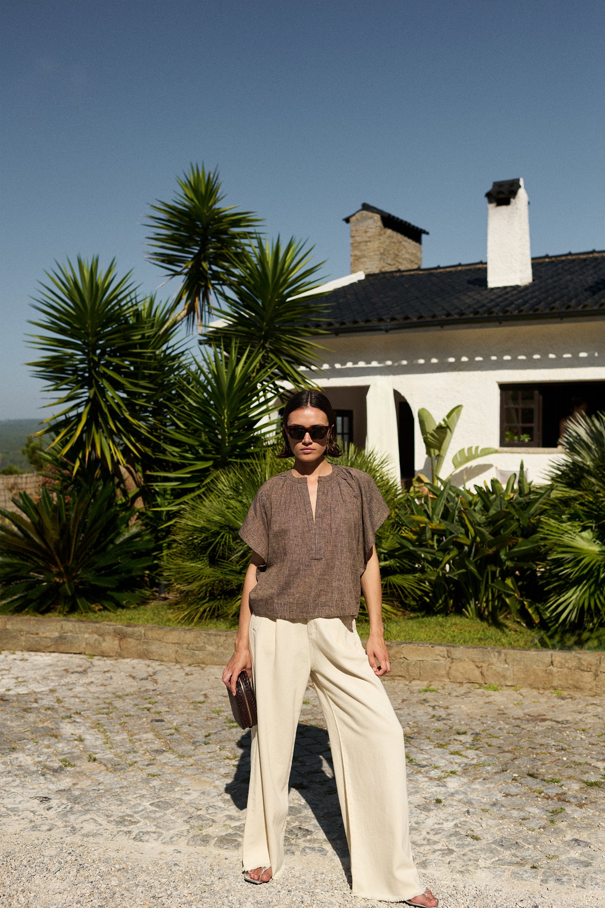 lux grain jeans | raw white